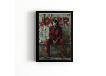 Iconic Joker Poster - Dark and Striking Art Print for DC Fans