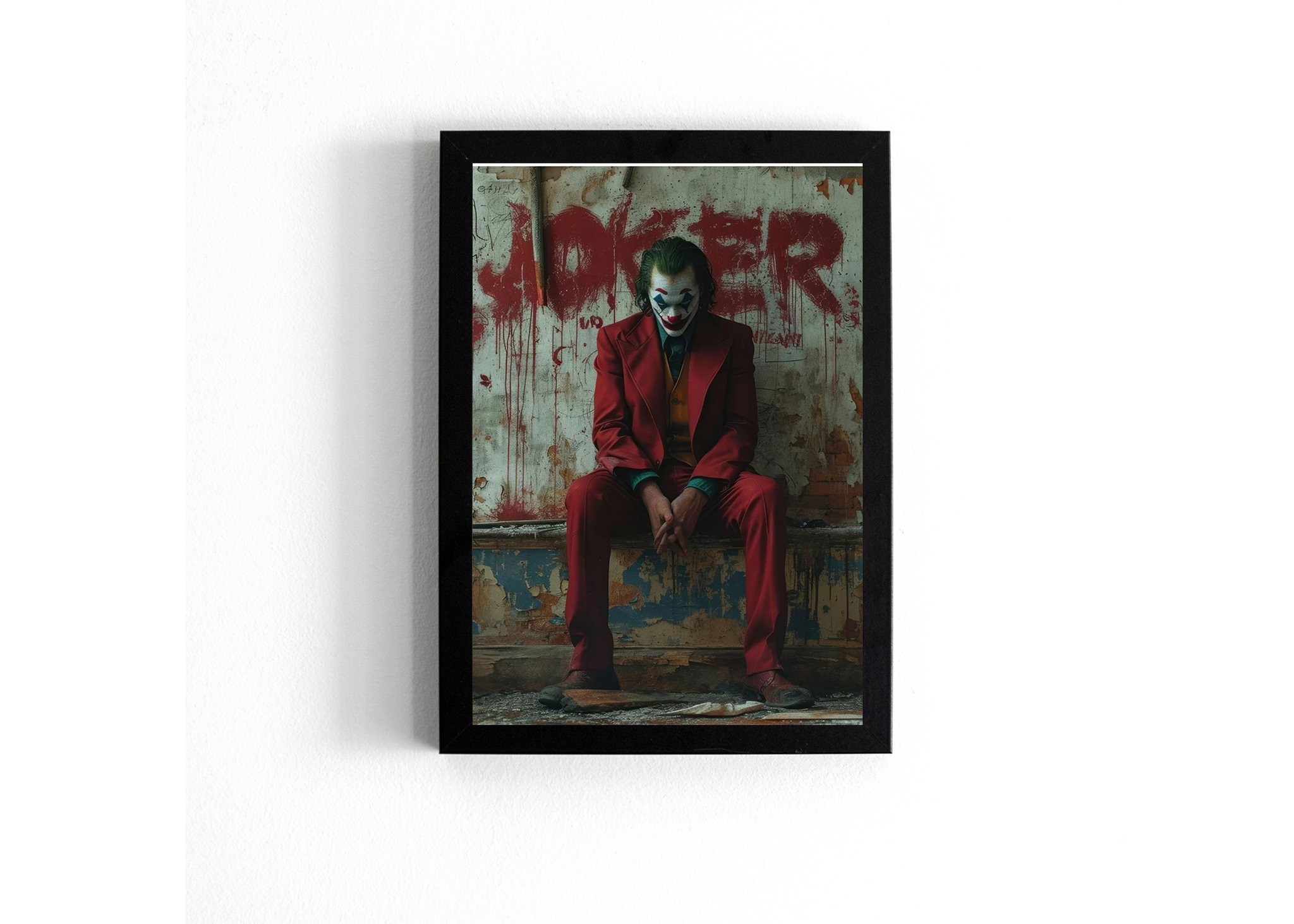Iconic Joker Poster - Dark and Striking Art Print for DC Fans
